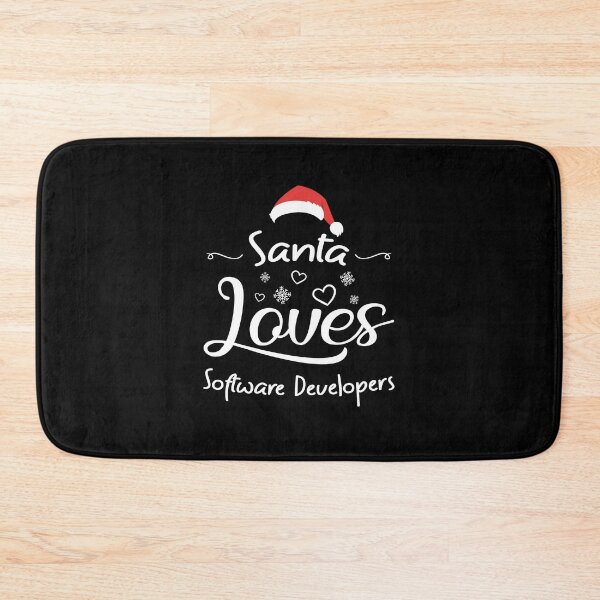 Item preview, Santa Loves Software Developers Funny Christmas Gift For Men & Women Xmas Graduation Retirement Thank You Present designed and sold by Thedoode.