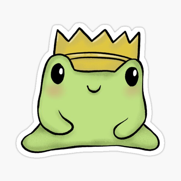 Leo King Frog  Sticker