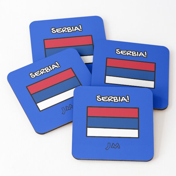 Item preview, Blue Drawn Serbia Flag designed and sold by jesumedina.