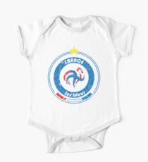 World Cup Football 7/8 - Team France (distressed) One Piece - Short Sleeve