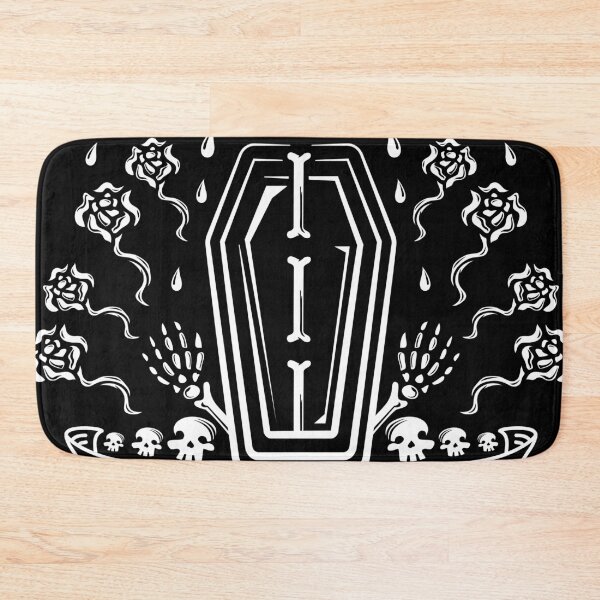 Item preview, Memento Mori, Skeleton floral skull and bones  designed and sold by Cheeky Companions.