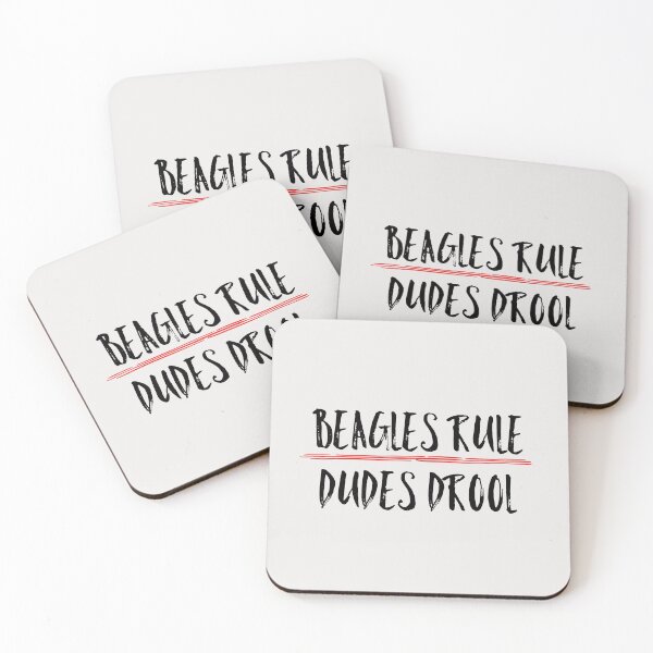 Item preview, Beagles Rule Dudes Drool Funny Quote designed and sold by AMSonArt.