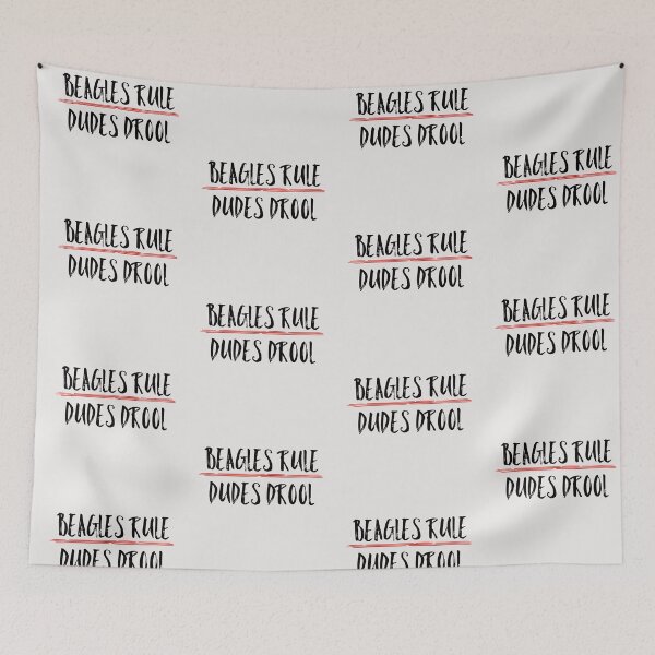 Item preview, Beagles Rule Dudes Drool Funny Quote designed and sold by AMSonArt.