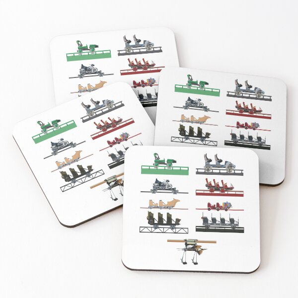 Item preview, Islands of Universal Coaster Cars Design designed and sold by CoasterMerch.