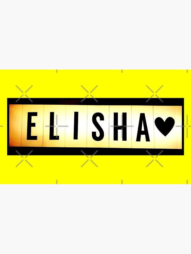 Elisha mask, Elisha magnet, Elisha sticker, Elisha greeting card by PicsByMi