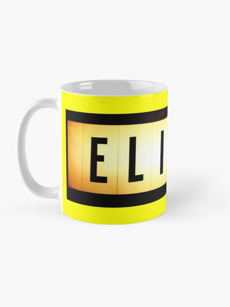 Alternate view of Elisha mask, Elisha magnet, Elisha sticker, Elisha greeting card Mug