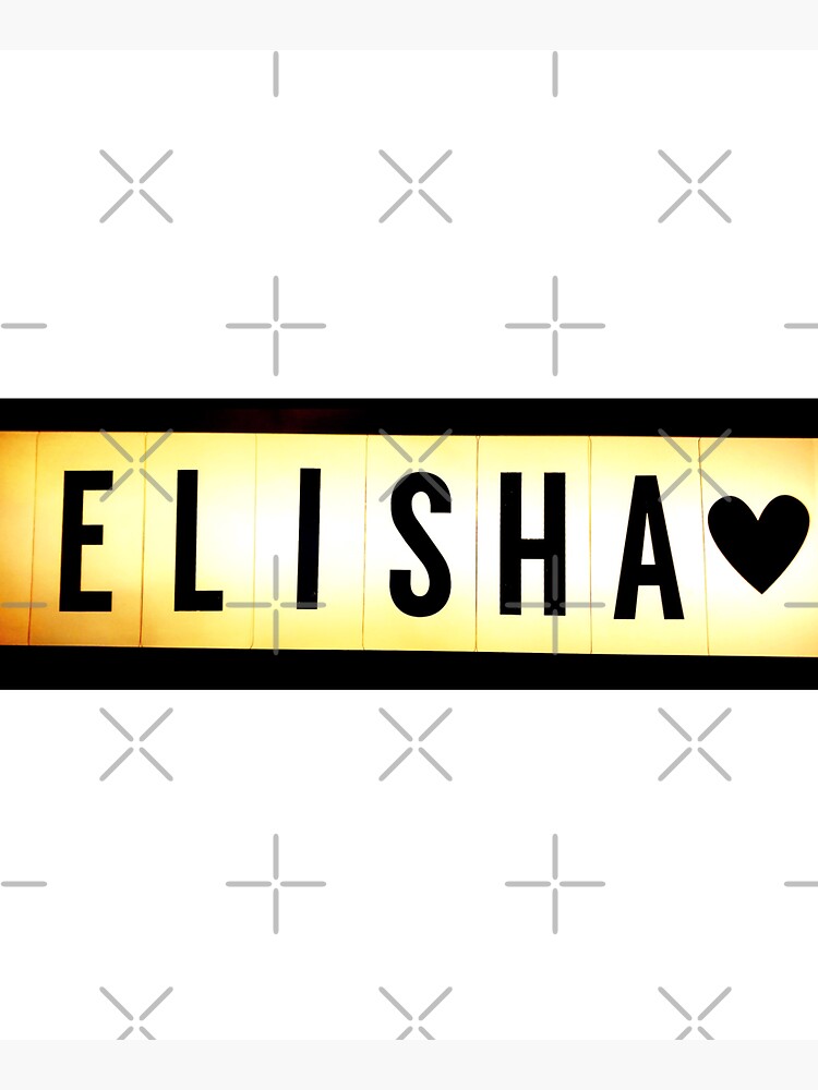 Elisha mask, Elisha magnet, Elisha sticker, Elisha greeting card by PicsByMi