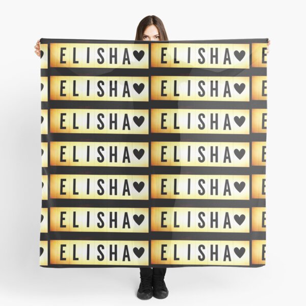 Elisha mask, Elisha magnet, Elisha sticker, Elisha greeting card Scarf