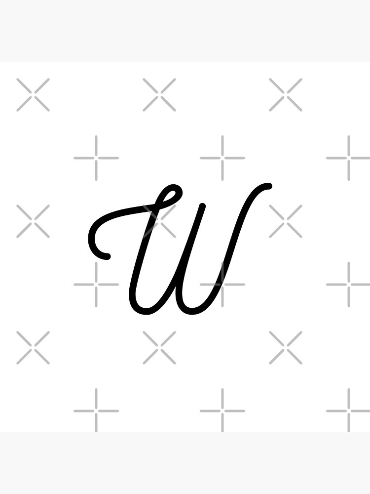 Lettre W En Cursive