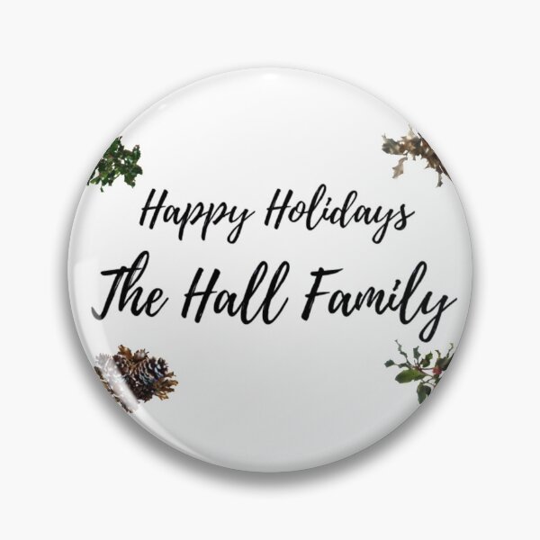 Item preview, Happy holidays from the Hall family designed and sold by edwardtiptonart.