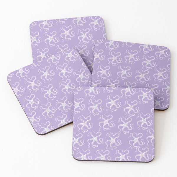Item preview, spiny brittle starfish aloha print hawaii pattern light purple and white designed and sold by maplunk.
