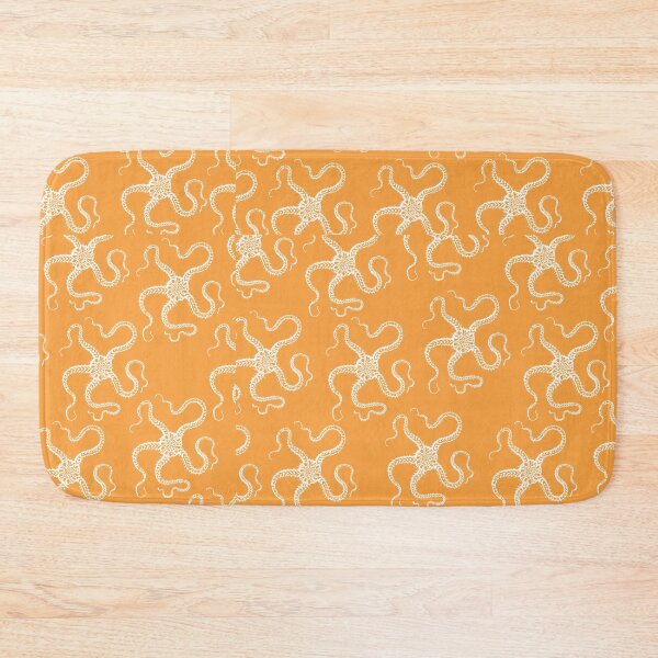 Item preview, spiny brittle starfish aloha print hawaii pattern orange and white designed and sold by maplunk.