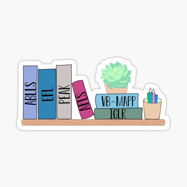 ABA Assessment Book Shelf Sticker