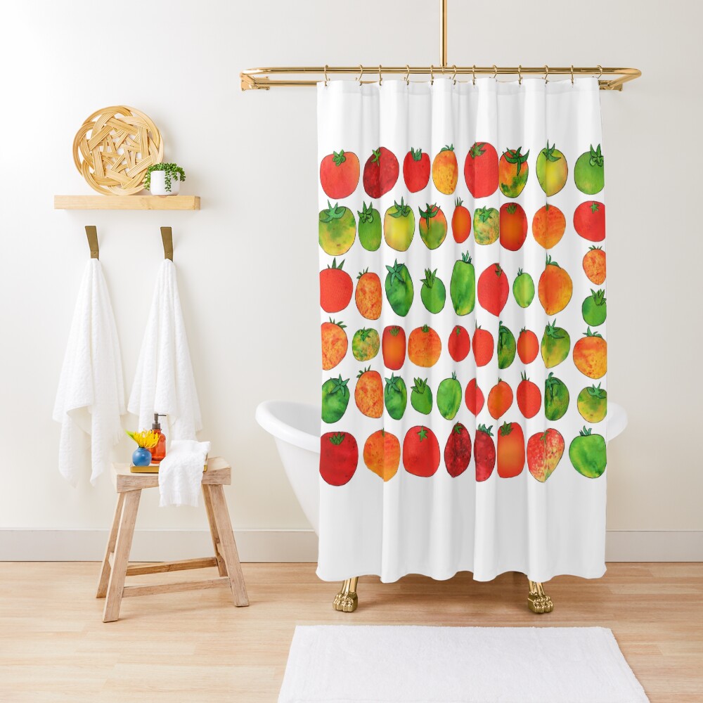 Enchanted Tomatoes Shower Curtain