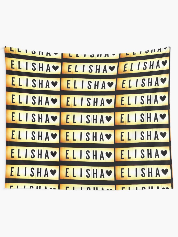Alternate view of Elisha mask, Elisha magnet, Elisha sticker, Elisha greeting card Tapestry