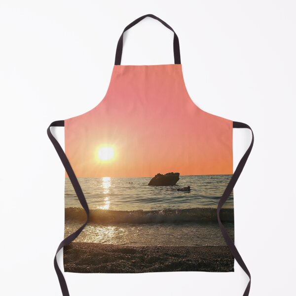 Item preview, Lefkada Greek island beach sunset rock Ionian Sea greece pink psychedelic surreal designed and sold by am-mantilla2156.
