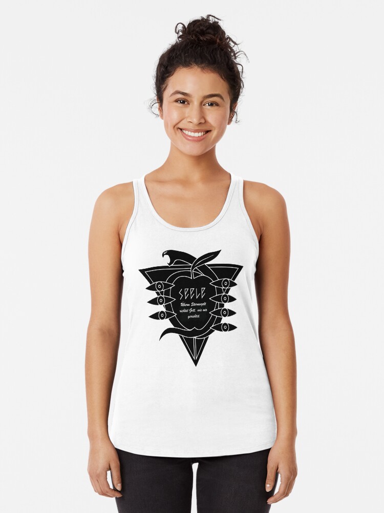 Thumbnail 1 of 3, Racerback Tank Top, SEELE 1.0 designed and sold by TheBeardedPen.