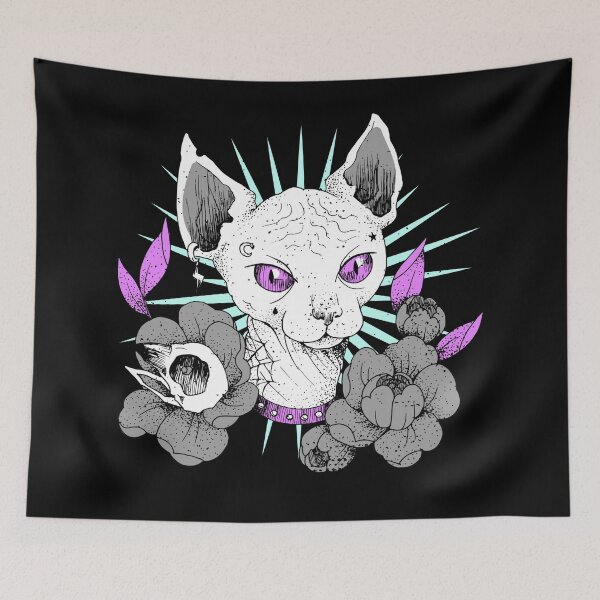 Item preview, Goth Rock Cat designed and sold by shirtdan.