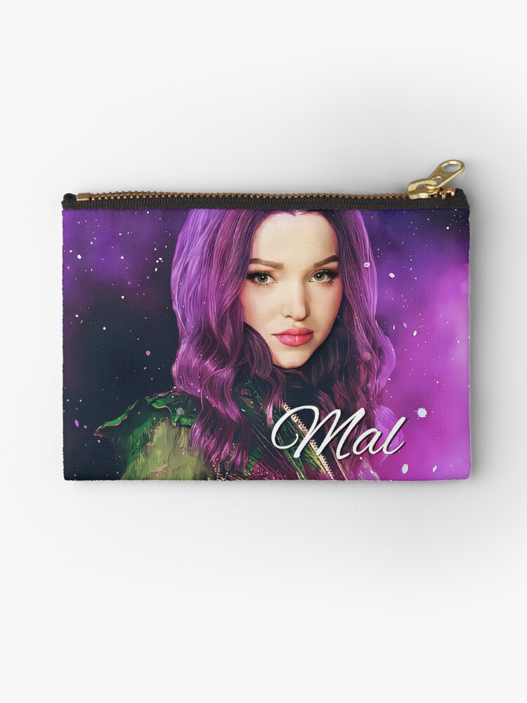 Mal Purple Pink Princess Descendants 3 Zipper Pouch for Sale by Arte Enchanted Redbubble