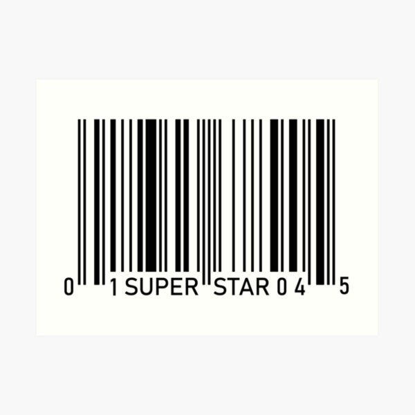 UPC Code Superstar Art Print