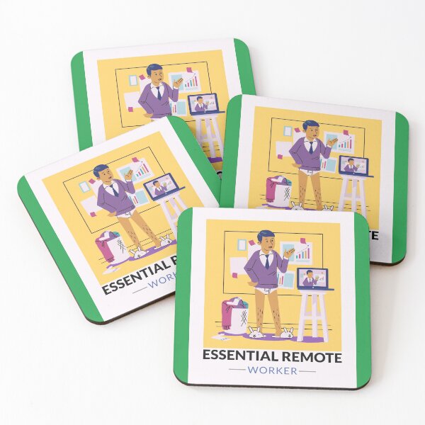 Item preview, Essential Remote Worker Meeting Man With No Pants on Work From Home designed and sold by spicygarb.