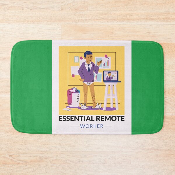 Item preview, Essential Remote Worker Meeting Man With No Pants on Work From Home designed and sold by spicygarb.