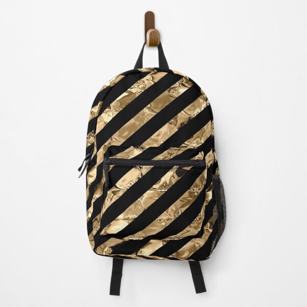 Item preview, Metallic Gold and Black Stripes designed and sold by aprincessinsp.