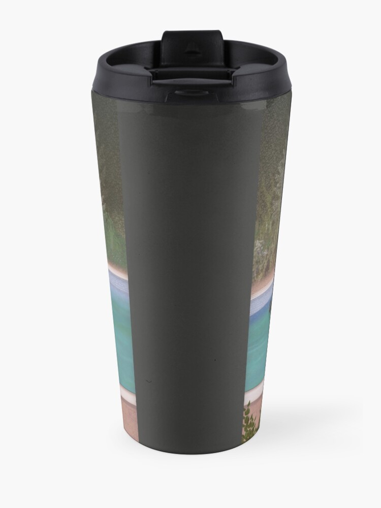 Alternate view of Him, with those ducks.. Travel Coffee Mug