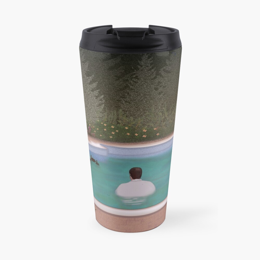 Him, with those ducks.. Travel Coffee Mug