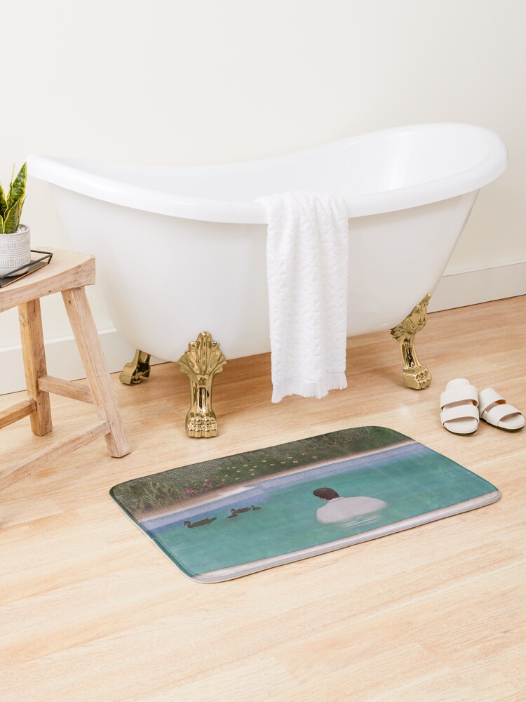 Bath Mat, Him, with those ducks.. designed and sold by mensijazavcevic