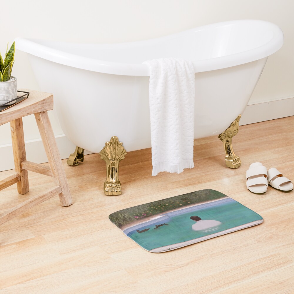 Him, with those ducks.. Bath Mat