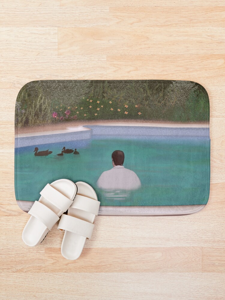 Alternate view of Him, with those ducks.. Bath Mat