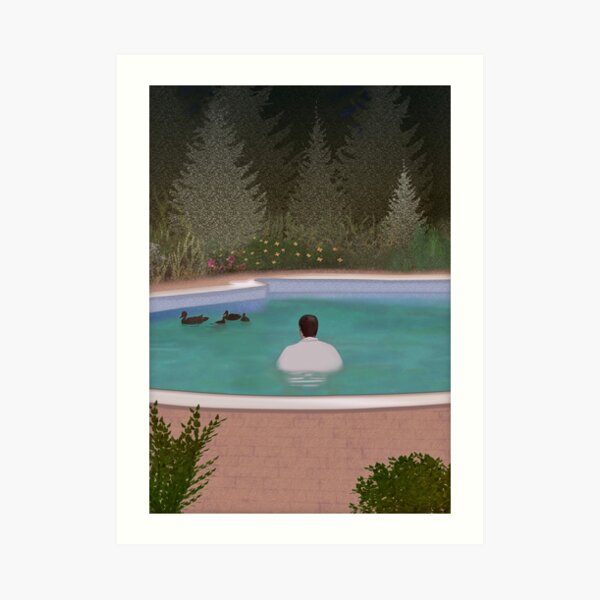 Him, with those ducks.. Art Print