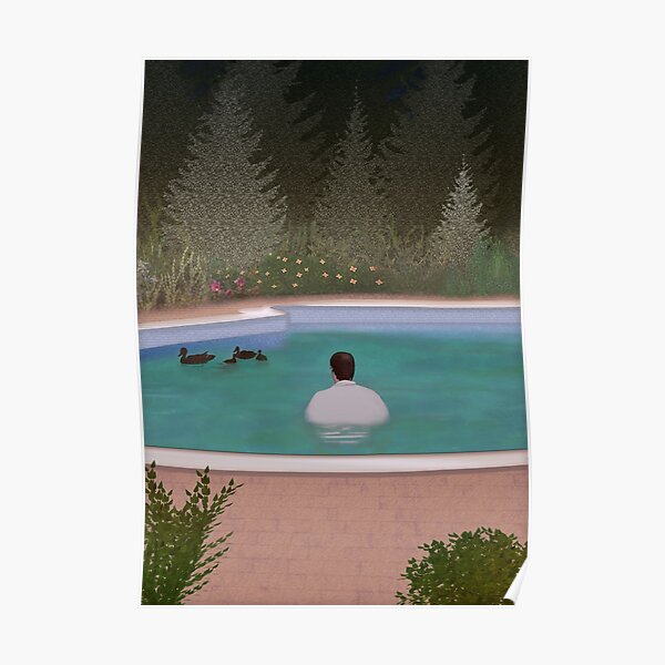 Lui, avec ces canards ... Poster