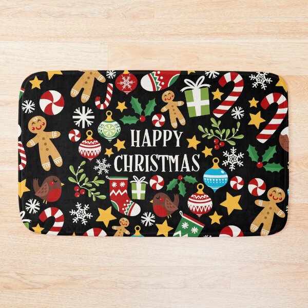 Item preview, Happy Christmas Card - black designed and sold by VeryEnglishGent.