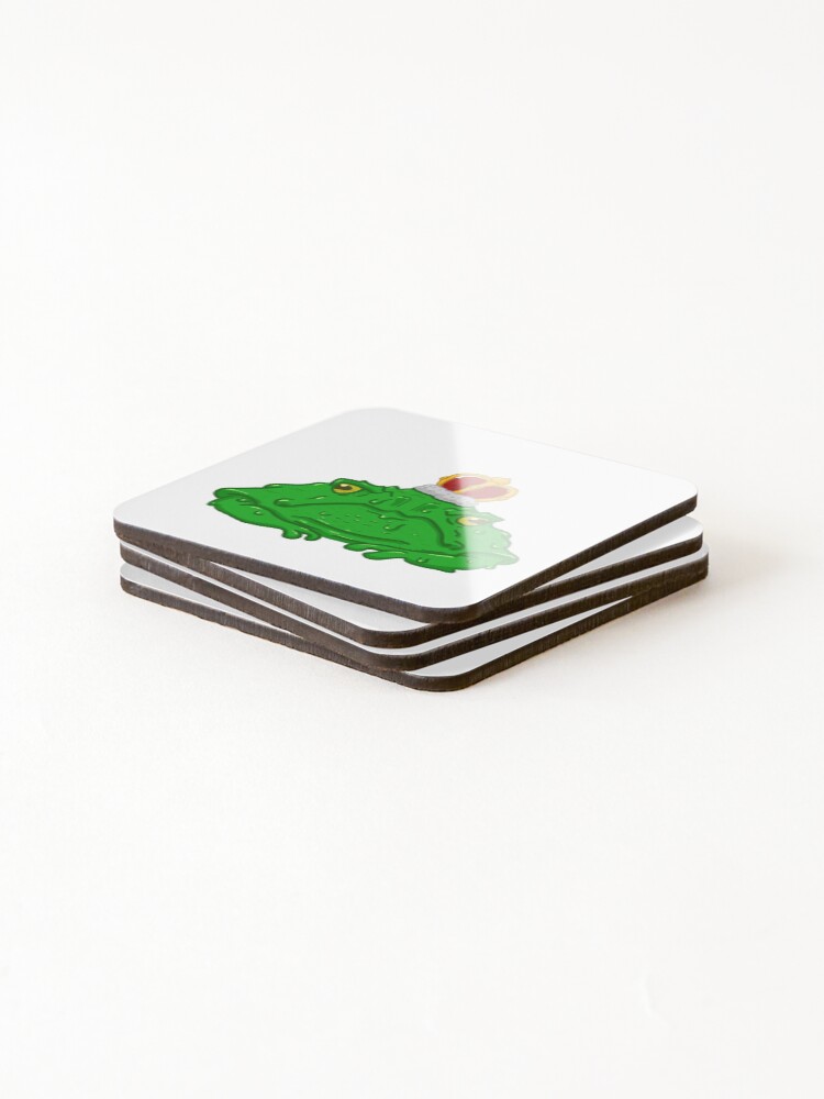 Thumbnail 4 of 5, Coasters (Set of 4), Kingly Toad designed and sold by InkJarStudio.