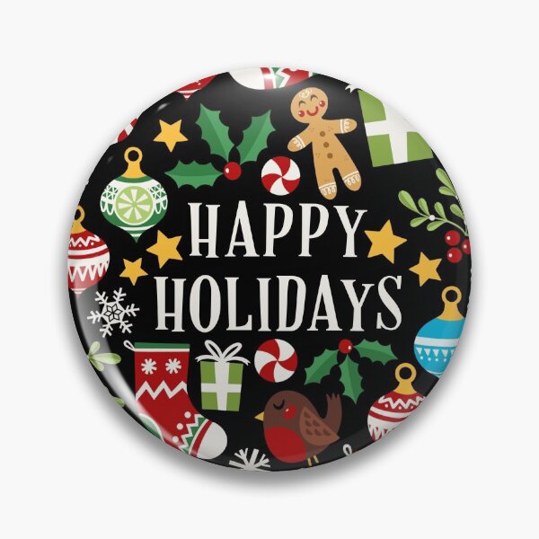 Item preview, Happy Holidays Card - Black designed and sold by VeryEnglishGent.
