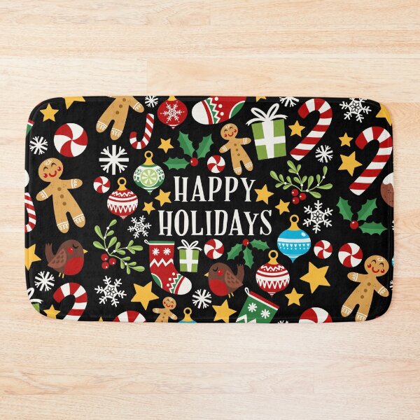 Item preview, Happy Holidays Card - Black designed and sold by VeryEnglishGent.