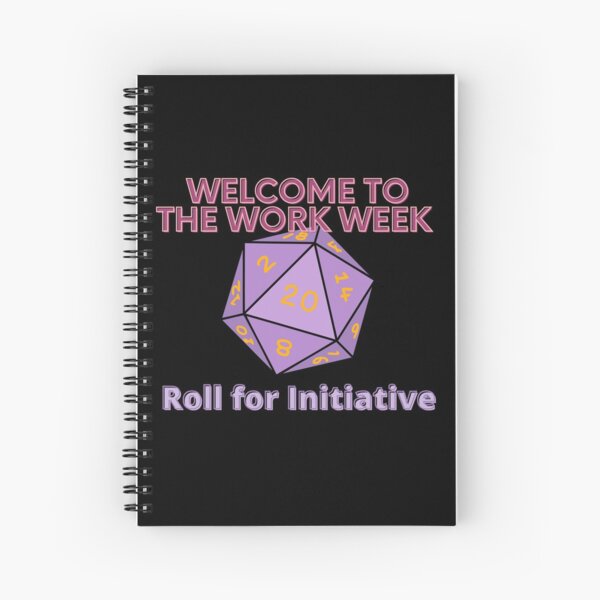 Vista previa del artículo con la obra «Bienvenidos a la Semana Laboral - Roll for Initiative», diseñado y vendido por SnarkSharks.