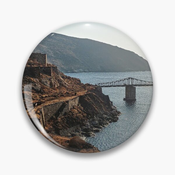 Item preview, The mines of Serifos island greece greek sea water bridge incomplete old nowhere road mountain ruins Megalo Livadi  designed and sold by am-mantilla2156.
