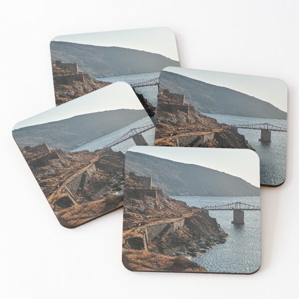 Item preview, The mines of Serifos island greece greek sea water bridge incomplete old nowhere road mountain ruins Megalo Livadi  designed and sold by am-mantilla2156.