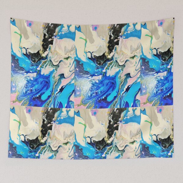 Item preview, Abstract painting,acrylic pouring art  designed and sold by Fiveladiesart.