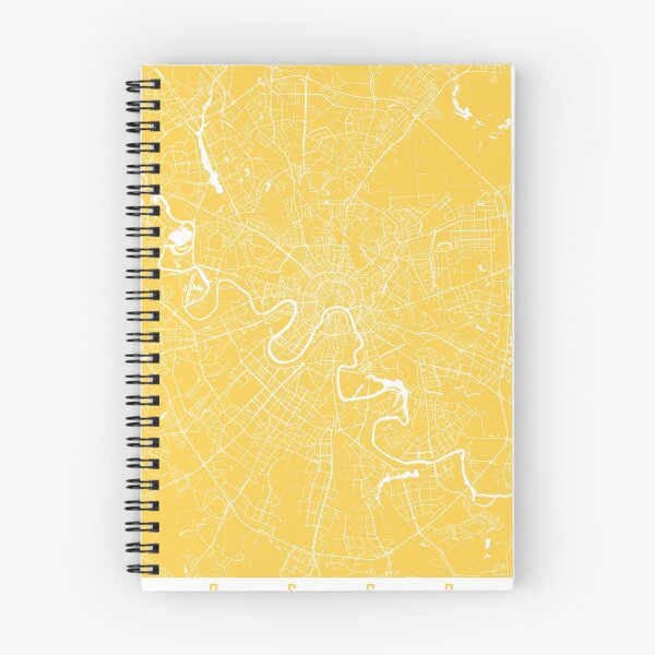 Item preview, Moscow map yellow designed and sold by mapsart.