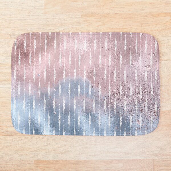 Item preview, Shimmering Dreams Blush Pink and Blue with Intricate Lines Pattern designed and sold by aprincessinsp.