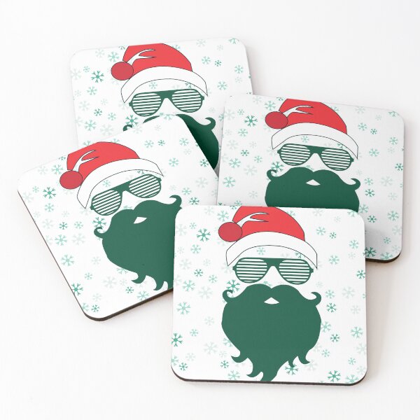 Item preview, Christmas Hipster Santa with Sunglasses designed and sold by Rhu Creations.
