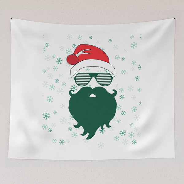 Item preview, Christmas Hipster Santa with Sunglasses designed and sold by Rhu Creations.