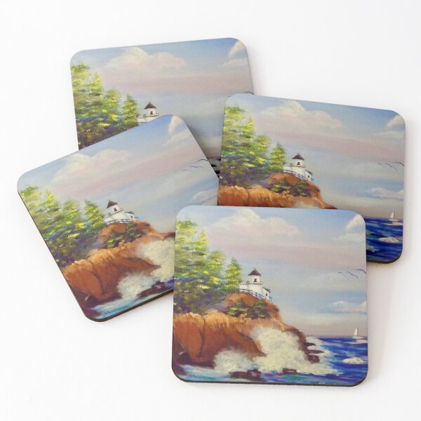 Item preview, Lighthouse on cliff designed and sold by 507NancyArt.