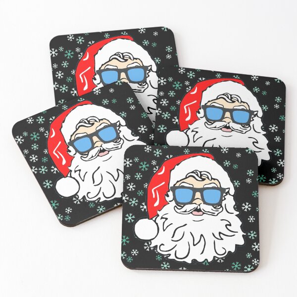 Item preview, Christmas Hipster Santa with Sunglasses designed and sold by Rhu Creations.