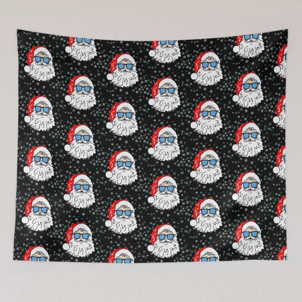 Item preview, Christmas Hipster Santa with Sunglasses designed and sold by Rhu Creations.