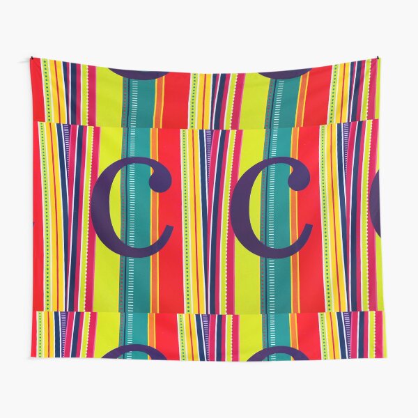 The letter c, C greeting card, C notebook, C mug, C backpack, C sticker, C magnet Tapestry
